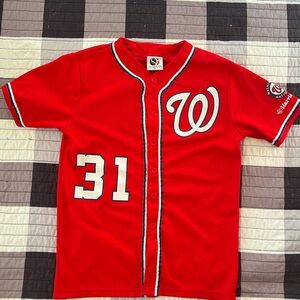 Washington Nationals Scherzer Jersey Youth L